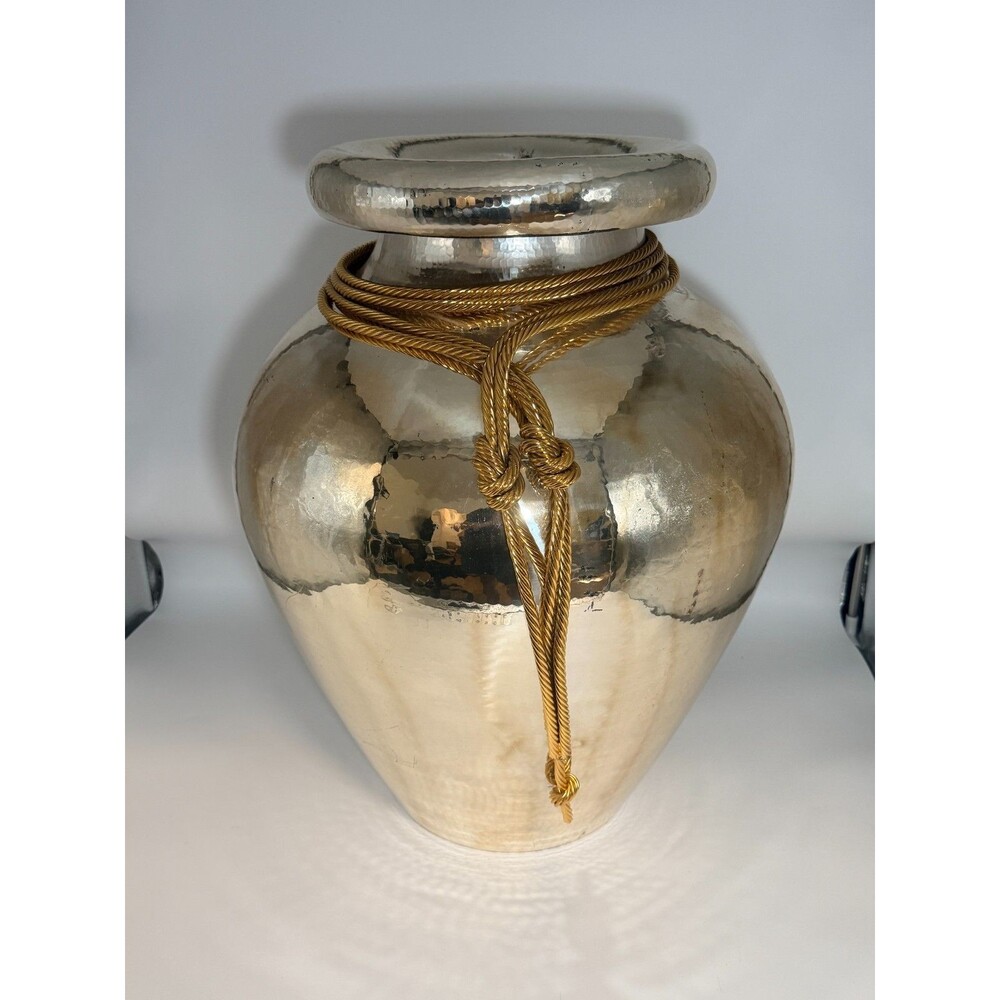 Egidio Broggi Milano 26" Silverplate Floor Vase Urn Italy